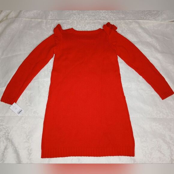 Carter's Girls Sweater Dress Cable Knit Ruffle Size 12 New with Tags NWT - Picture 5 of 9